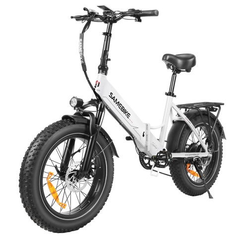 SAMEBIKE LOTDM200-II-FT elektryczny składany rower górski - Biały SAMEBIKE LOTDM200-II-FT elektryczny składany rower górski - Biały