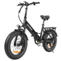 SAMEBIKE LOTDM200-II-FT elektryczny składany rower górski - Czarny