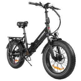 SAMEBIKE LOTDM200-II-FT elektryczny składany rower górski - Czarny