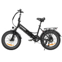 SAMEBIKE LOTDM200-II-FT elektryczny składany rower górski - Czarny