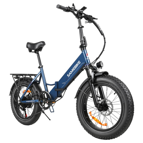 SAMEBIKE LOTDM200-II-FT elektryczny składany rower górski - Niebieski SAMEBIKE LOTDM200-II-FT elektryczny składany rower górski - Niebieski