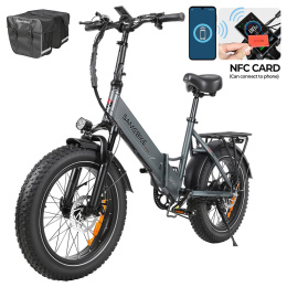 SAMEBIKE LOTDM200-II-FT elektryczny składany rower górski - Szary