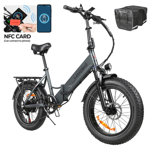 SAMEBIKE LOTDM200-II-FT elektryczny składany rower górski - Szary SAMEBIKE LOTDM200-II-FT elektryczny składany rower górski - Szary